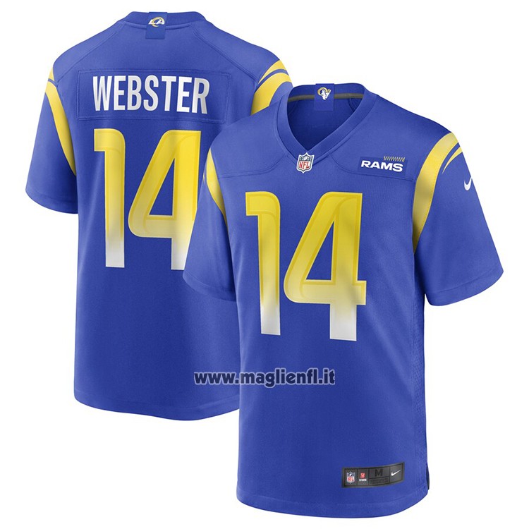 Maglia NFL Game Los Angeles Rams Nsimba Webster Blu
